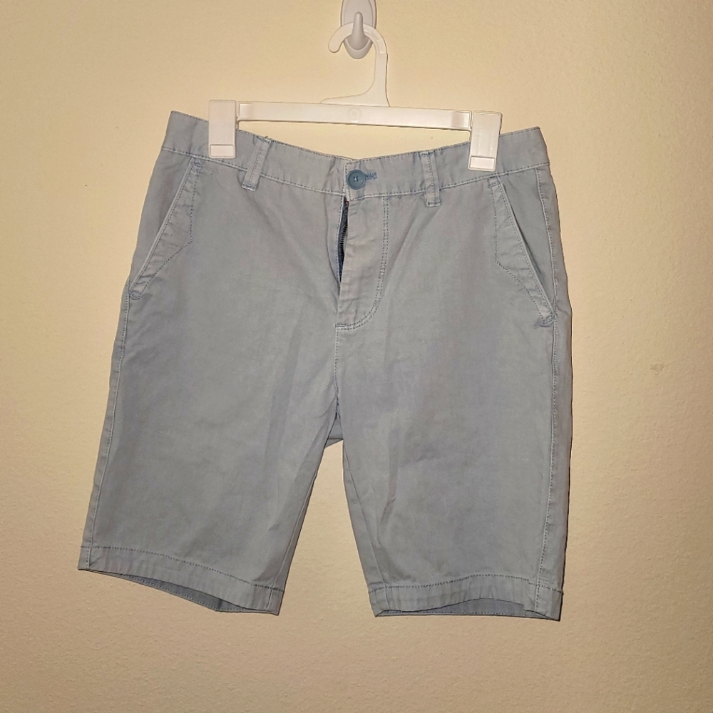 Blue khaki shorts